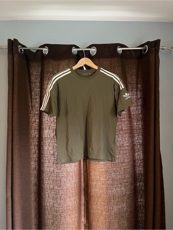 adidas Other - adidas Parley Olive Green Short Sleeve 3-Stripe Crew Tee